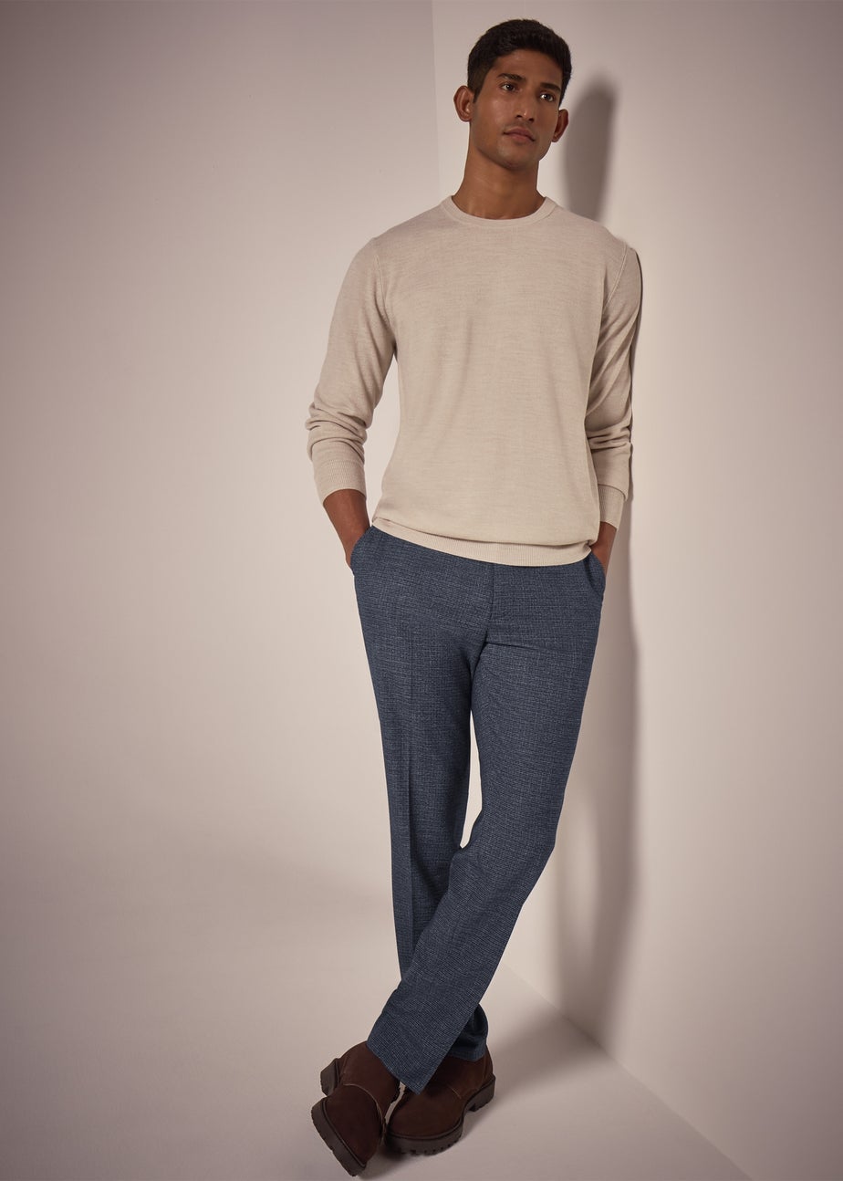 Taylor & Wright Burford Blue Slim Fit Trousers