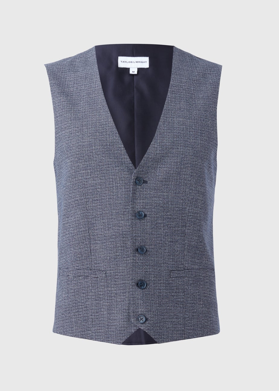 Taylor & Wright Burford Blue Waistcoat