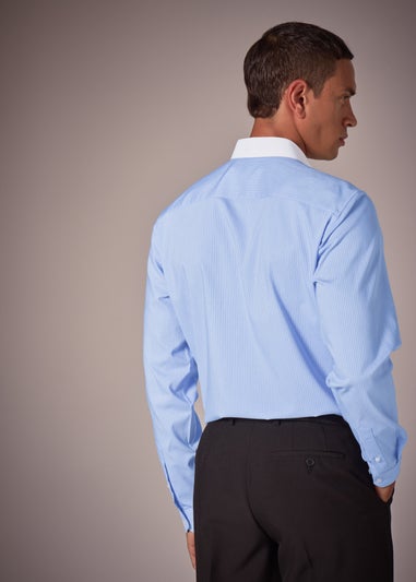 Taylor & Wright Blue Stripe Regular Fit Shirt