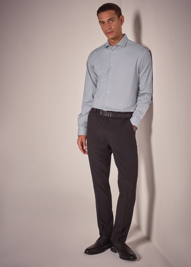Taylor & Wright Grey Diamond Regular Fit Shirt