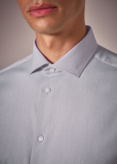 Taylor & Wright Grey Diamond Regular Fit Shirt