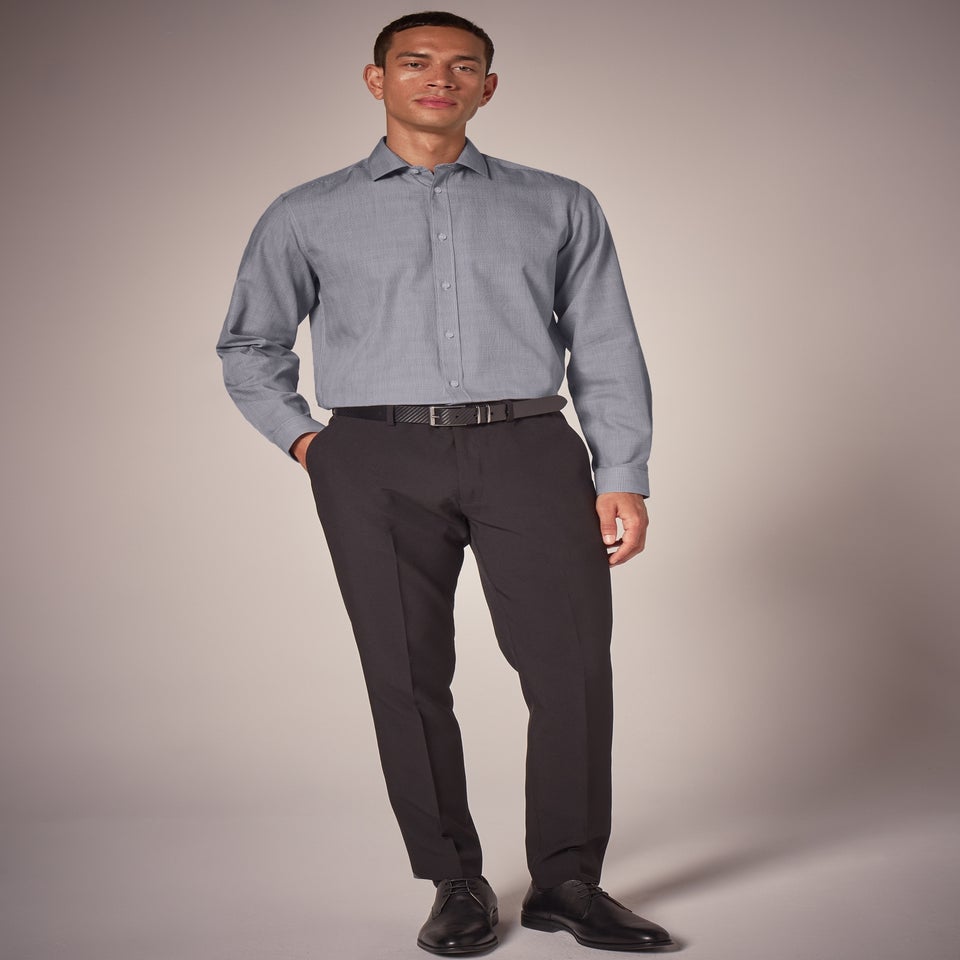 Taylor & Wright Grey Check Regular Fit Shirt