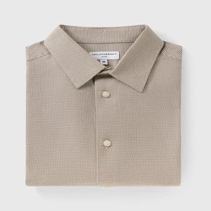 Taylor & Wright Stone Puppytooth Slim Fit Shirt