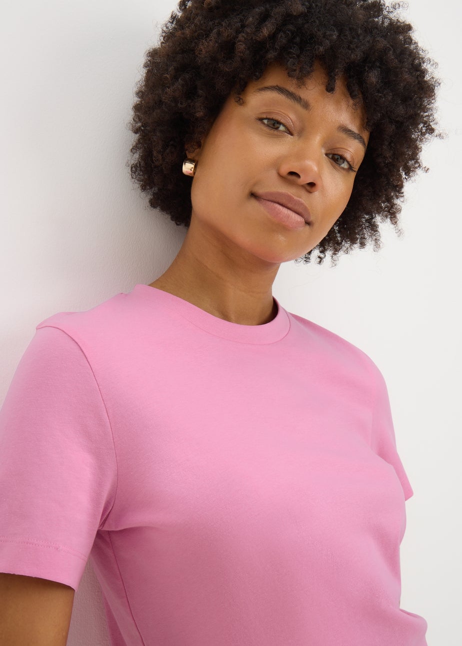 Pink Crew Neck T-Shirt