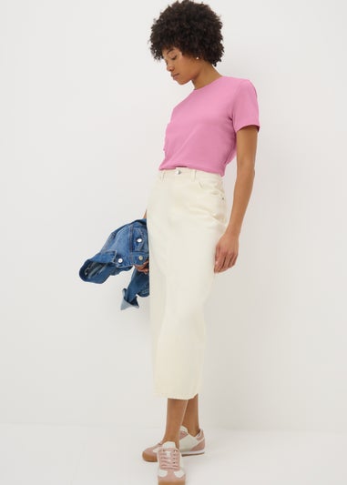 Pink Crew Neck T-Shirt