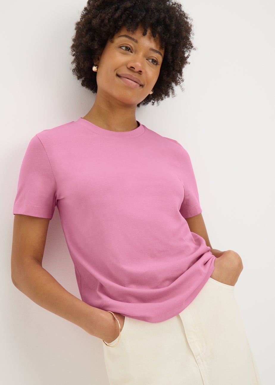 Pink Crew Neck T-Shirt