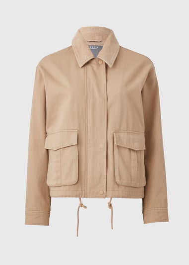 Beige Utility Barn Jacket