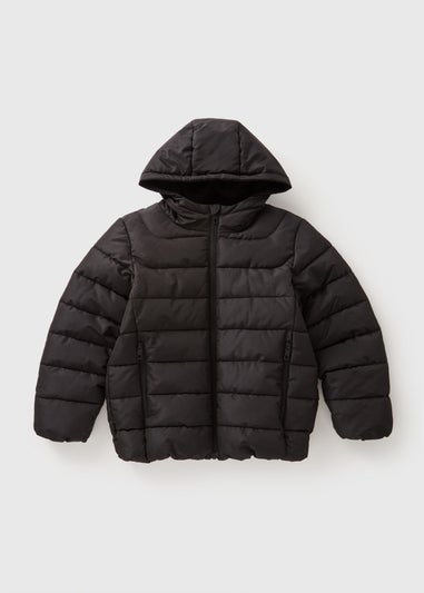 Boys Black Padded Coat (7-15yrs)