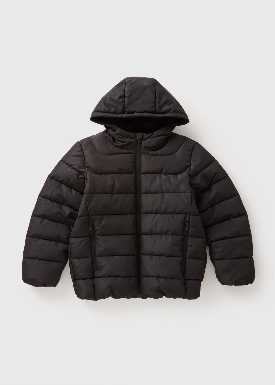 Boys Black Padded Coat (7-15yrs)
