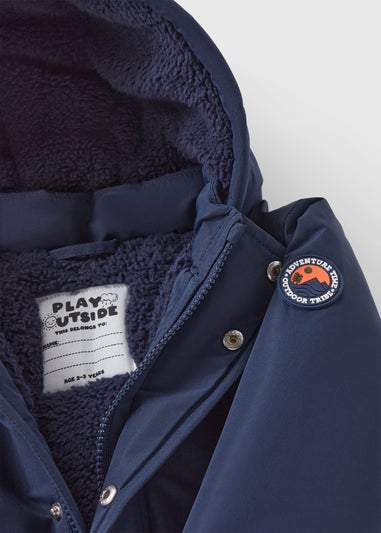 Boys Navy Heritage Parka Coat (1-7yrs)