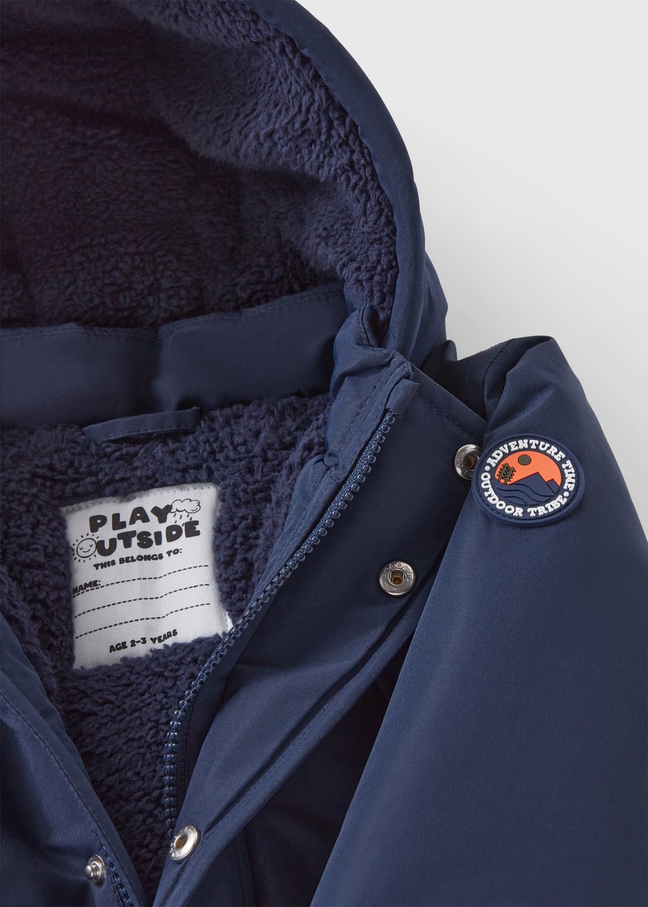 Boys Navy Heritage Parka Coat (1-7yrs)