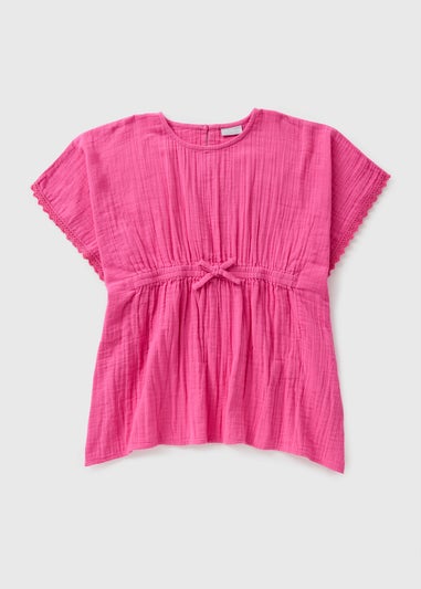 Girls Pink Kaftan (7-15yrs)