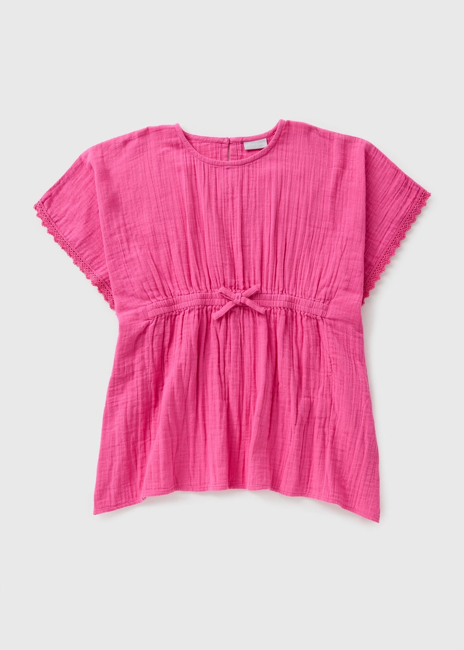 Girls Pink Kaftan (7-15yrs)