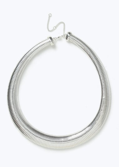 Muse Silver Ridge Torq Necklace