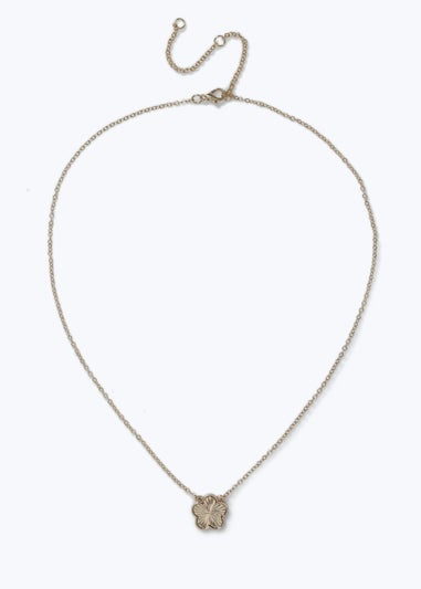 Muse Gold Flower Pendant Necklace