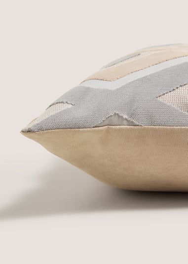 Cut Velvet Diamond Cushion