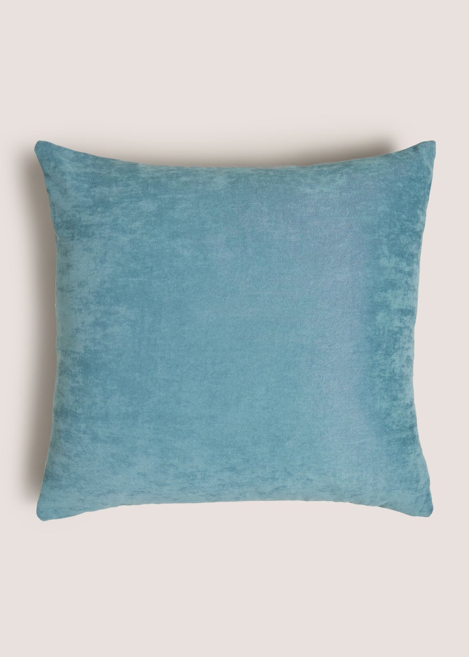 Teal Cut Velvet Diamond Cushion