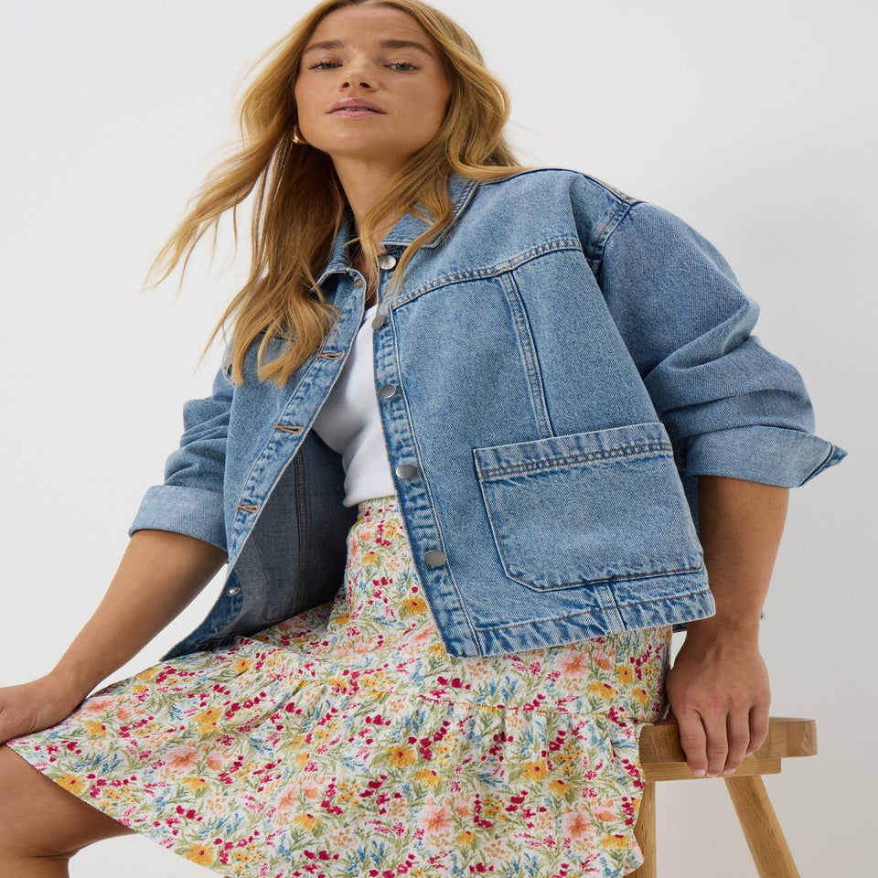 Multicolour Floral Mini Skirt