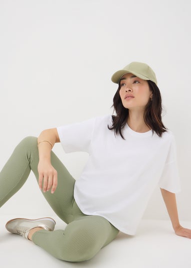 Sage Green Seamless Ribbed Leggings