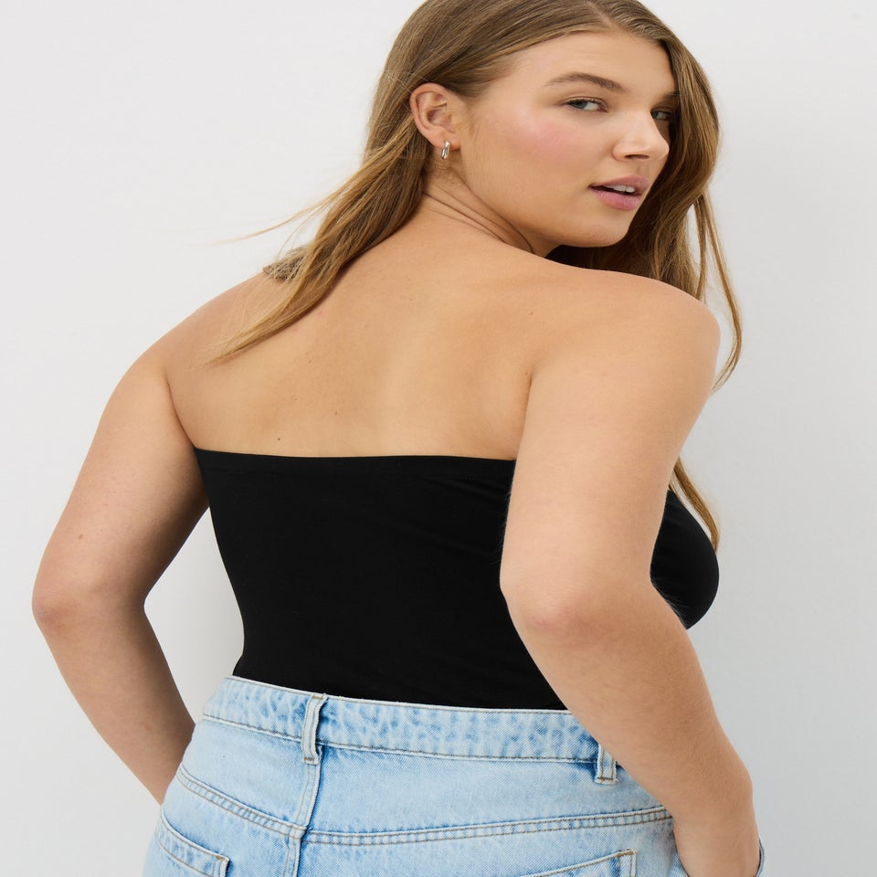 2 Pack Black & White Boobtubes