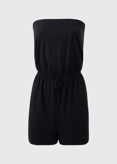 Black Bandeau Playsuit