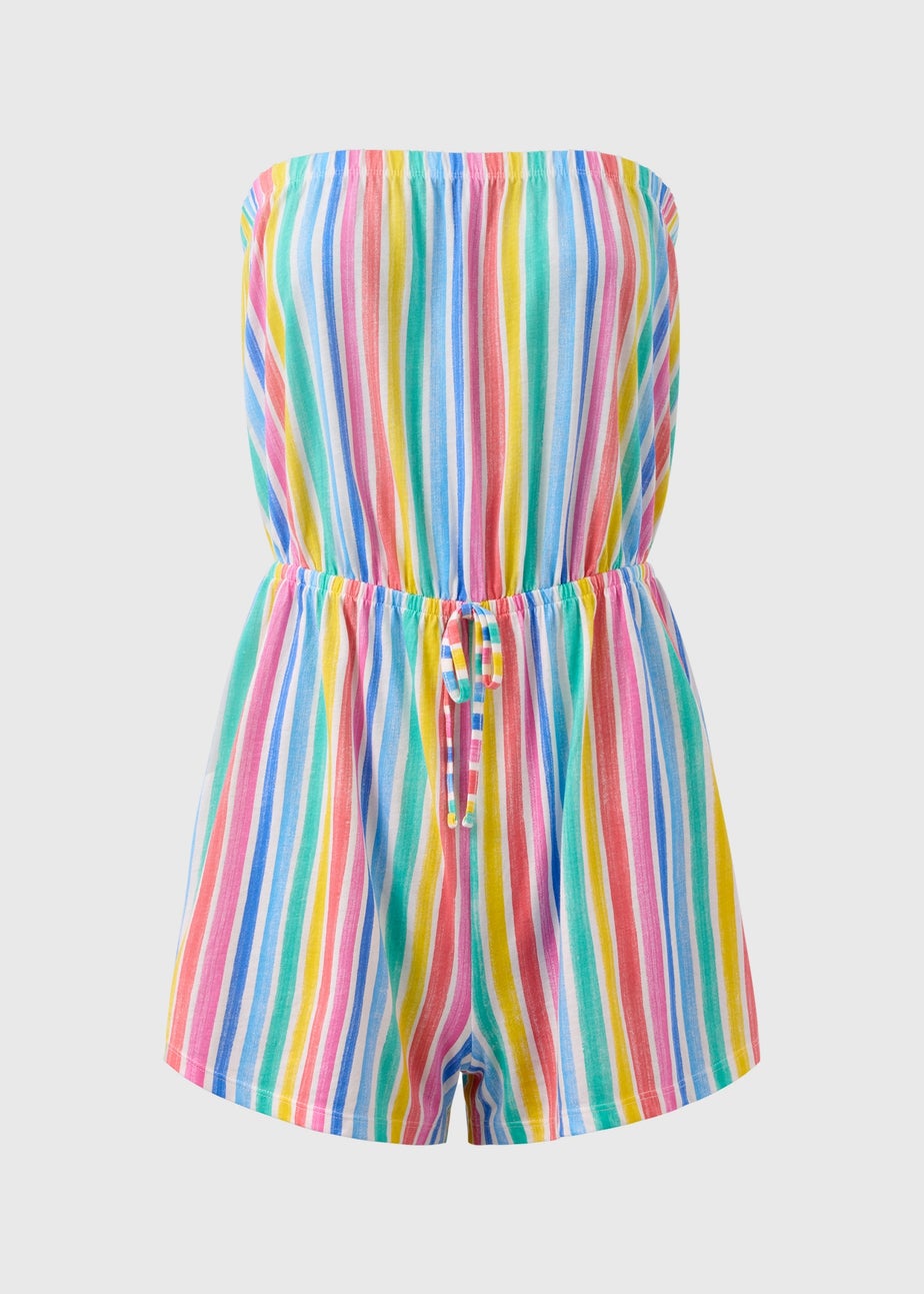 Multi Coloured Bandeau Playsuit