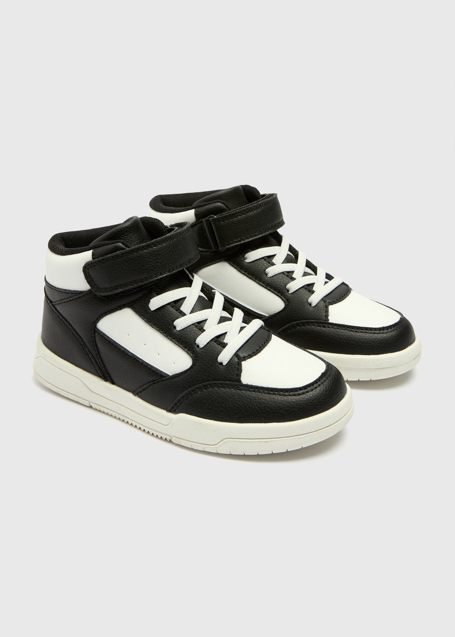 Boys Black High Top Trainers (Younger 10-Older 6)