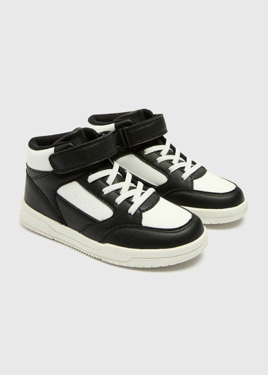 Boys Black High Top Trainers (Younger 10-Older 6)