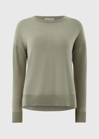 Sage Fine Gauge Long Sleeve Jumper