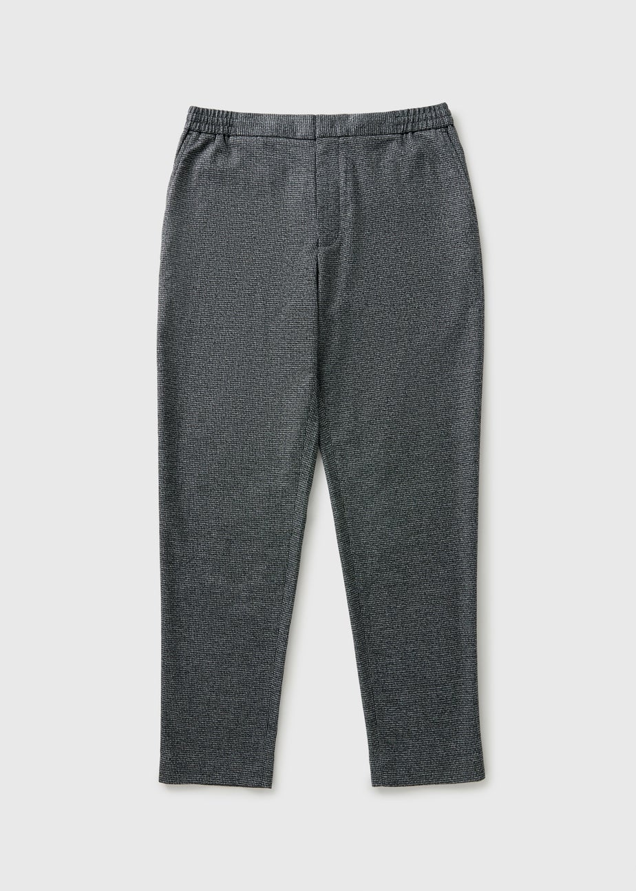 Taylor & Wright Charcoal Puppytooth Trousers