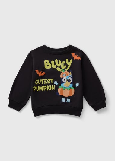 Bluey Boys Black Pumpkin Sweatshirt (1-7yrs)