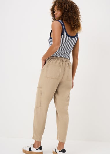 Beige Utility Trousers