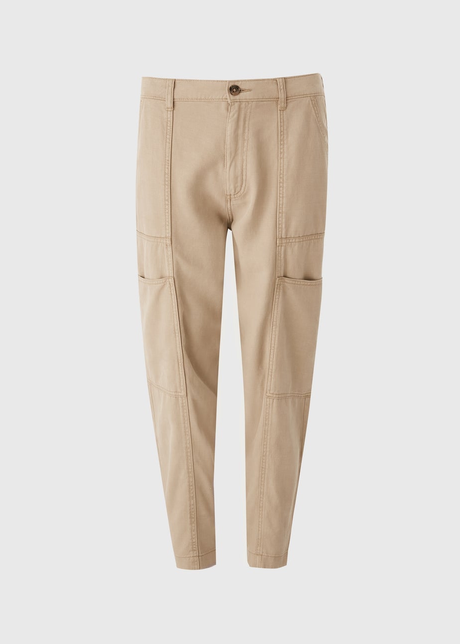 Beige Utility Trousers