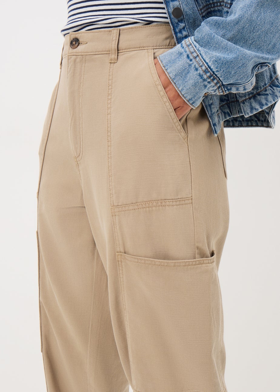 Beige Utility Trousers