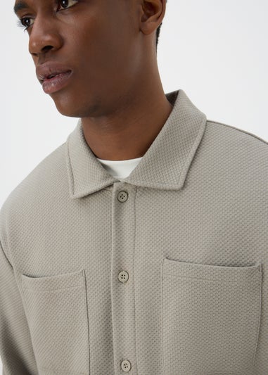 Sage Smart Textured Co Ord Overshirt