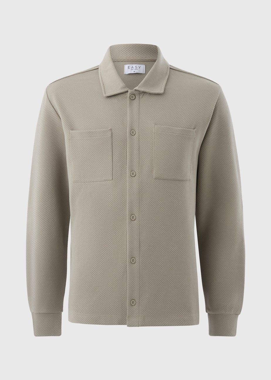 Sage Smart Textured Co Ord Overshirt
