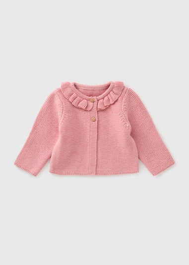 Baby Pink Frill Cardigan (Newborn-23mths)