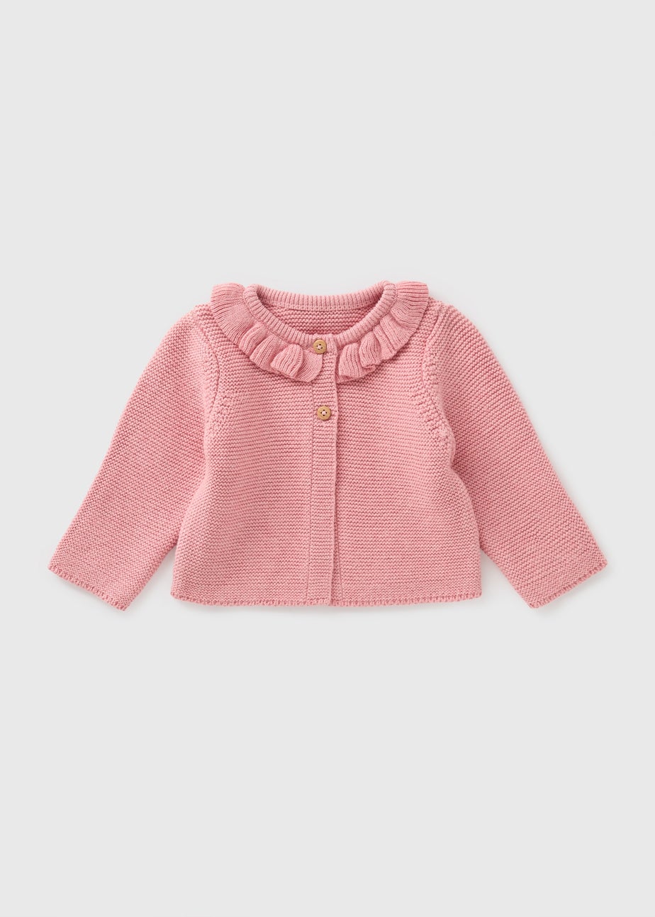 Baby Pink Frill Cardigan (Newborn-23mths)
