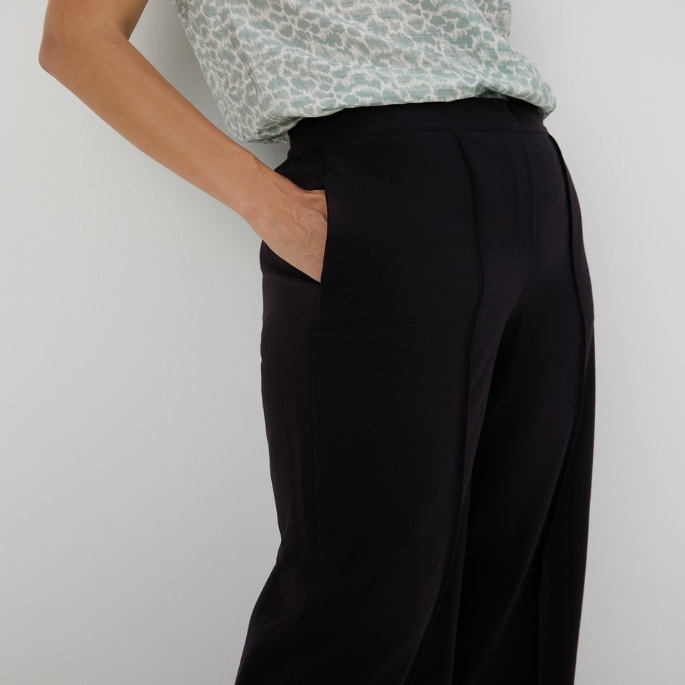 Et Vous Black Wide Petite Leg Trousers