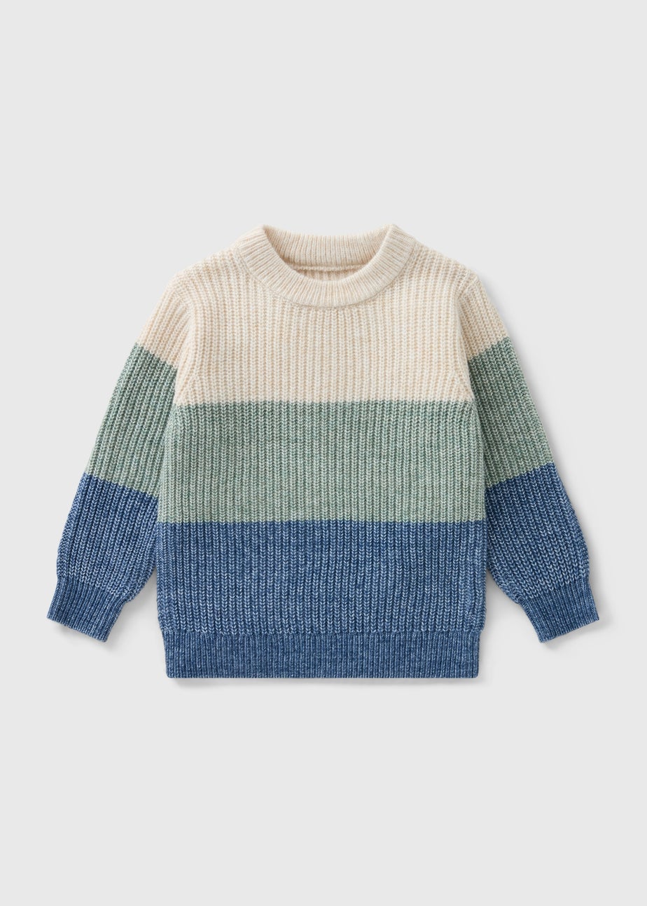 Boys Multicolour Colour Block Knit Jumper (1-7yrs)