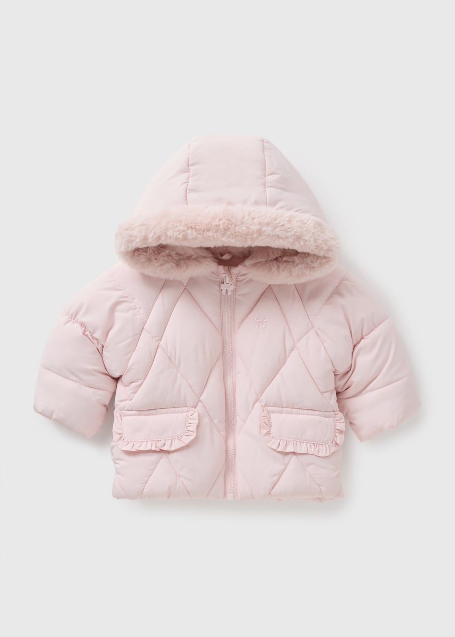 Baby Light Pink Padded Coat (Newborn-23mths)