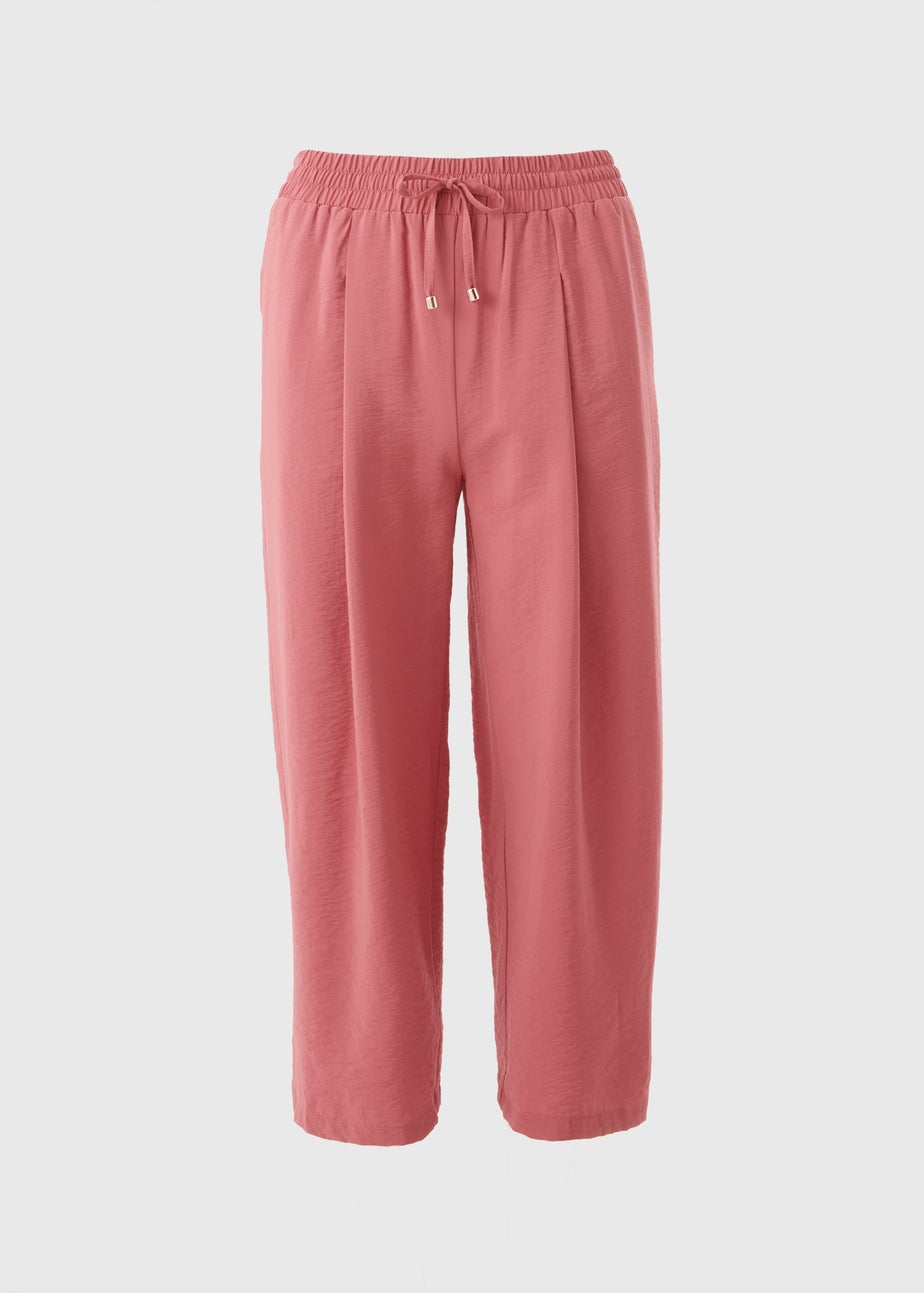 Pink Airflow Cropped Trousers