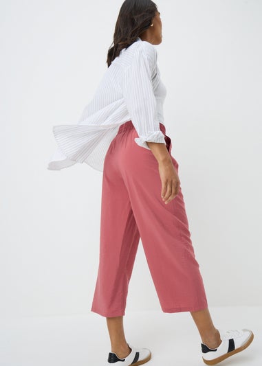 Pink Airflow Cropped Trousers
