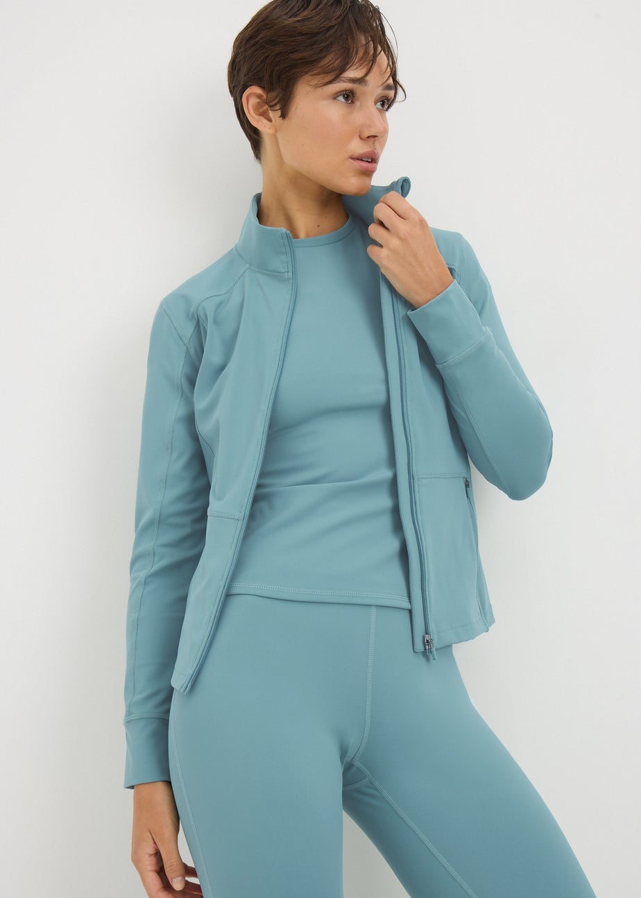 Souluxe Blue Zip Through Sports Jacket