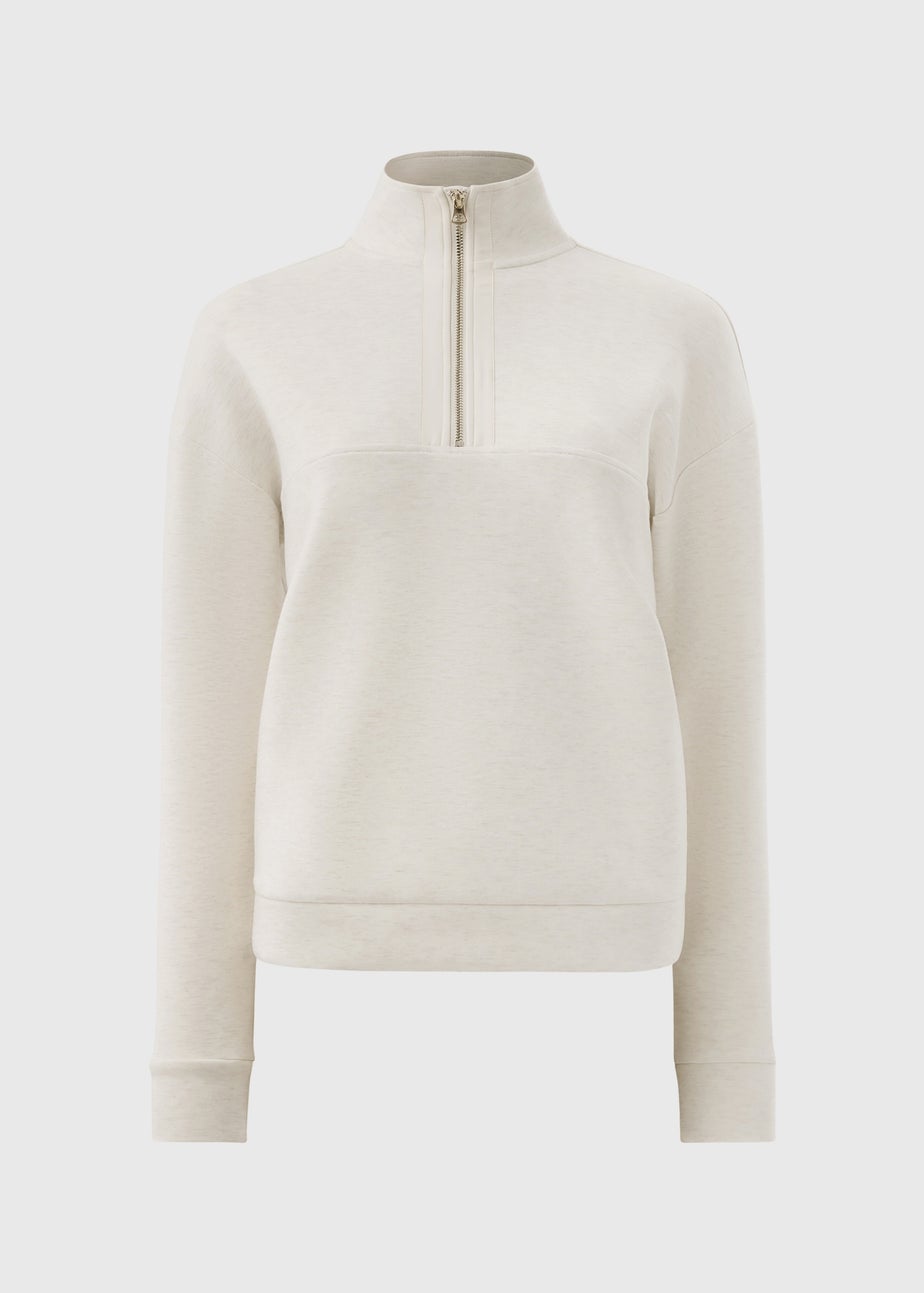 Souluxe Oatmeal Half Zip Sweatshirt
