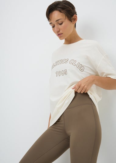 Souluxe Cream Athletics Club T-Shirt