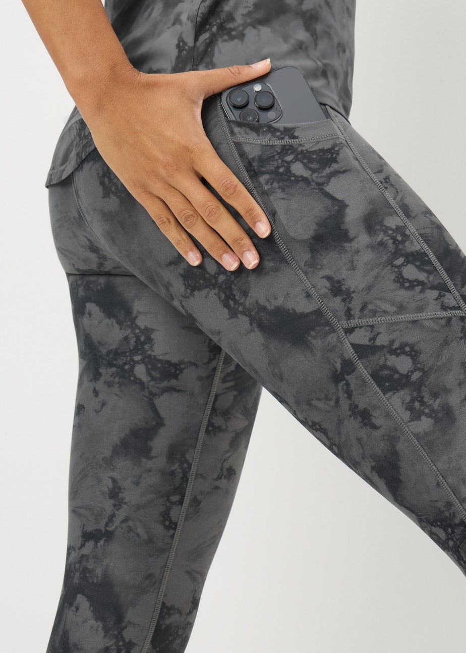 Souluxe Grey Smoke Print Leggings