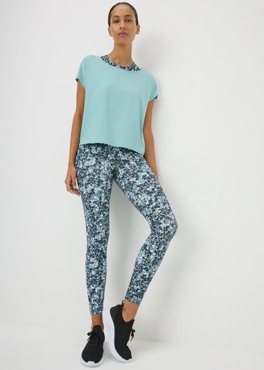 Souluxe Blue Patterned Leggings