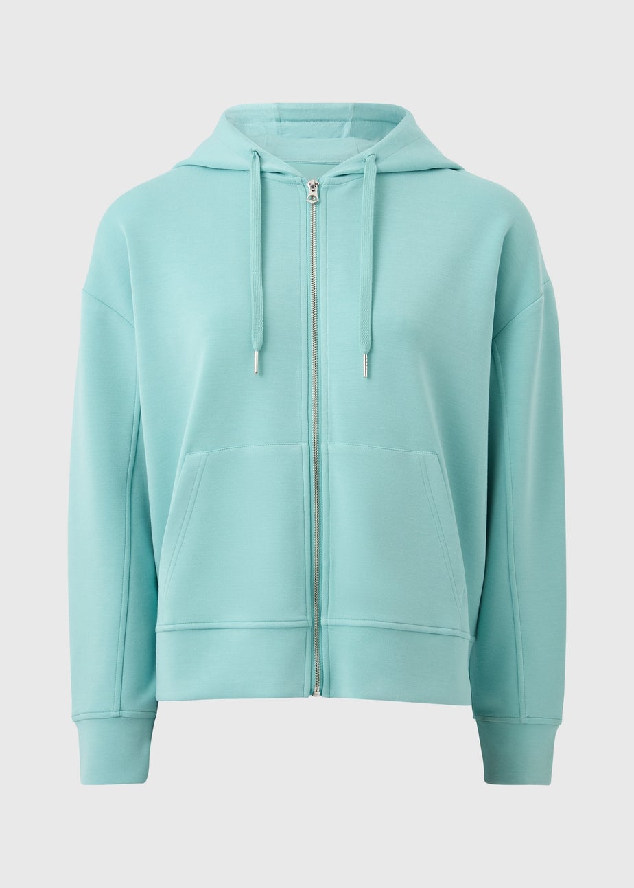 Turquoise Zip Up Hoodie