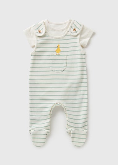 Baby Sage Dungarees (Newborn-18mths)